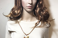 Vintage Cloisonne Pendant Necklace: Enamel Artwork on Leather Cord