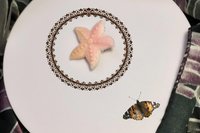Nautical Elegance - Pink Starfish Pin for a Touch of Sea-inspired Glamour for Your Coat Lapels and Scarfs, Minimalist Style, natural shell